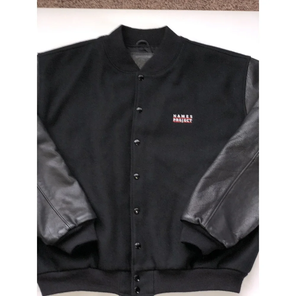 Golden Bear Jacket‎ Men XXL Letterman Names Project AIDS Memorial Quilt LGBTQ